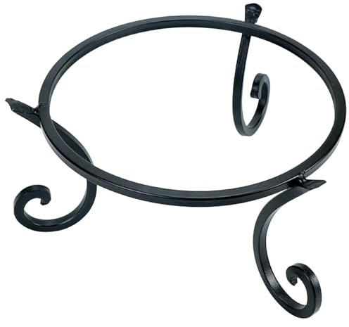 Kesywale Kugelständer aus Metall für 25,4 oder 30,5 cm große Gartenkugeln und für Pflanzen- oder Blumentopfhalter, Vogeltränke, 12,7 cm hoch (20,3 cm)
