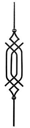 STAL Geländer Balkon Balkongitter Treppe Trittstufe Stiege Treppenstab 100-107 (950x140 mm-22.100)
