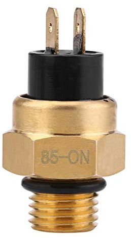 Akozon Interruptor de temperatura del ventilador, interruptor de temperatura del termostato del ventilador Interruptor del sensor de temperatura del termostato del ventilador de refrigeración del moto