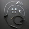 Faderr Auriculares intrauditivos con cable, auriculares estéreo de tubo de aire, auriculares antiradiación, auriculares antiradiación con micrófono incorporado