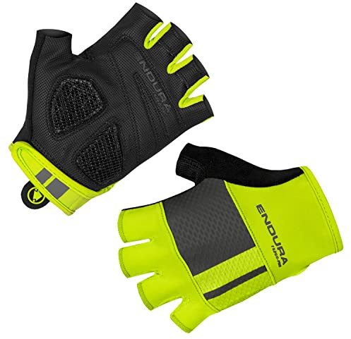 Endura Herren-Handschuhe FS260-Pro Aerogel für Rennrad, hohe Sichtbarkeit, Gelb, Größe XXL