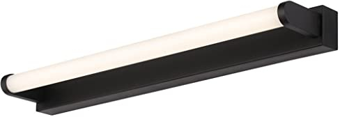 SXYSXYSXY LED Bad Spiegelleuchte 40CM Schwarz Badezimmerlampe Neutralweiß 4000K Modern Badlampe Spiegellicht Spiegelschrank Leuchte 9W Spiegellampe wasserdichte Schminklicht Wandleuchte Bilderleuchte
