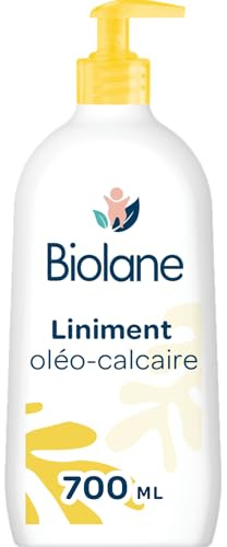 BIOLANE - Liniment Oléo-Calcaire Bébé - Nettoie et protège - 700ml | Sans Rinçage, Hydrate le siège, Peaux Sensibles, 99% d’Origine Naturelle, Dès la naissance, Frabriqué en France