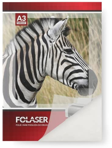 Netuno 10 hojas de lámina autoadhesiva transparente mate A3 420 x 297 mm Folaser papel adhesivo película imprimible para impresoras láser copiadoras etiquetas pegatinas precios oficina rótulos