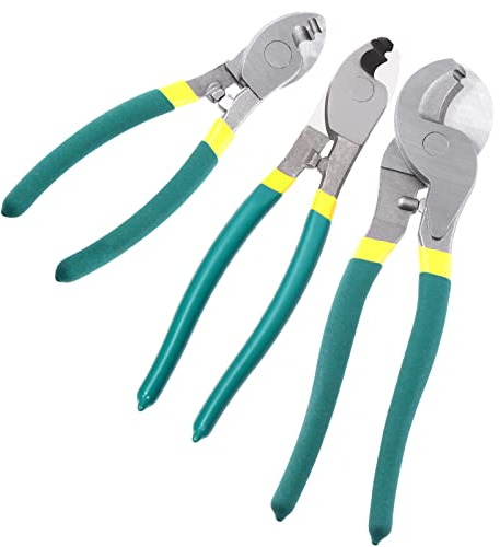 Swpeet 1 coupe-câble robuste en acier inoxydable de 25,4 cm, coupe-câble à haut effet de levier, coupe-câble pour couper l'aluminium, le cuivre, le fil, les câbles de communication