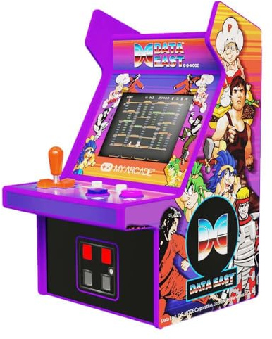 MY ARCADE Micro Jugador Data East Hits Mini Cabina Retro, 308 Juegos en 1