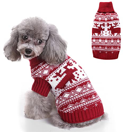 Hundepullover Weihnachten Hunde KostüMe Katzen Kleidung Strickpullover Hund Haustier Katze Hunde Pullover Hundekostüm Weihnachten Haustiermantel für Weihnachten Party Geschenk (Style-2, M)