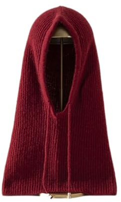 HEYANN Sturmhaube Fahrrad Full Face Gesichtshaube Balaclava Damen Hood Hat Winter Damen Kapuzenschal Neck Warmer Men Beanie Strickmützen für Damen (Rot)