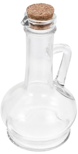 Ciieeo Bouteille Verre Pour Huile De Cuisine Distributeur Avec Bec Verseur Rechargeable Avec Poignée Pour Huile Et Vinaigre