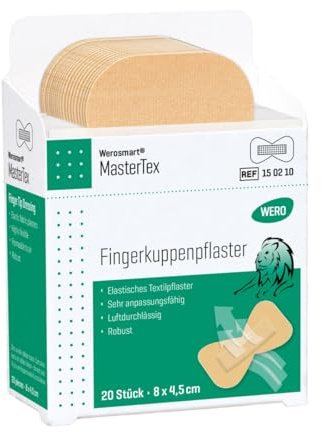 Werosmart® MasterTex Fingerkuppenpflaster 8 × 4,5 cm, 1 Einsatz | Nachfüll-Einsatz für WERO Smart Box® Pflasterspender