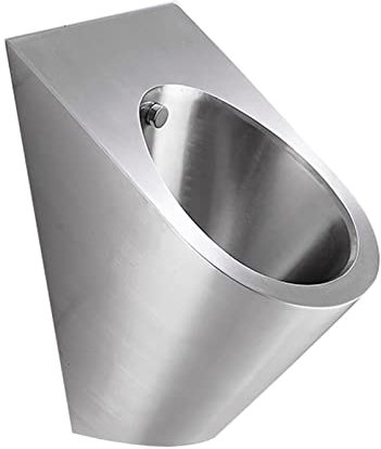 AYCDL Badezimmer Moderne Toilettenschüssel aus Edelstahl 304 mit integrierten Sensoren, wandmontierte Abflusstoiletten mit Abflussrohren, für Heimwerker, Hotels, Clubs, öffentl，Package A