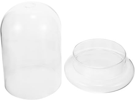 Alipis Cloche De Présentation Verre Transparent Terrarium De Bureau pour Plantes Et Fleurs Accessoire pour Micro-Paysage Déco