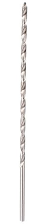 4mm HSS Extra Long 200mm Straight Shank Drill Bit for Wood, Aluminum, Plastic with Twisted Flute, Impact Design for Block, Masonry, Concrete