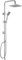Hevenaov Colonne de douche sans mitigeur Robinet de douche galvanoplastie en acier inoxydable douche pluie cascade, colonne douche hydromassage ensemble douche pluie (20×20cm carré)