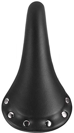 AYXAMO Fahrradsattel，Fahrradsattel Herren Retro Vintage Leder Fahrrad Sattelsitzbevölkerungsstraße Fahrrad MTB Sportsattel schwarz braunes Fahrrad Radfahren Sattel-Fahrradsitz