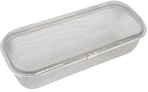 Cesta para lavavajillas de malla 304, 120 x 60 cm | Acero inoxidable, para cubiertos y utensilios pequeños, secado rápido, bordes lisos, uso doméstico y restaurante