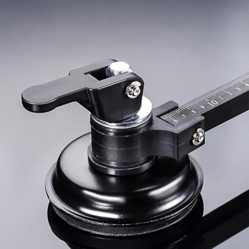 Benutzerfreundlicher Glasschneider für Hobbyisten, professionelles Kreisschneidewerkzeug, verstellbar für 12 cm bis 20 cm Kreise (A)