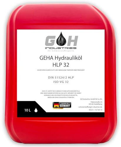Hydrauliköl HLP 32 | 10 L | ISO VG 32 | GEHA | 10 L Kanister | DIN 51524-2 HM – Premium Hydrauliköl für Industrie, Maschinen & Hydrauliksysteme