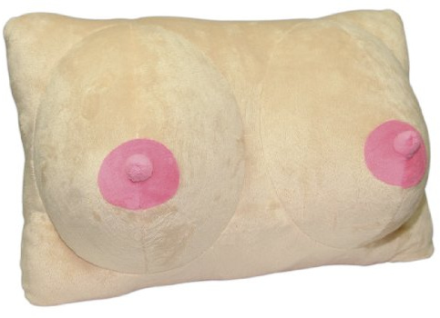 Orion Plüsch Busenkissen 29 cm, Dekokissen & Spaßkissen, Geschenkidee | Soft Plüsch, Kuschelkissen, Party Gag, JGA Geschenk, Wohnaccessoire, Sofa Deko, kompakte Größe
