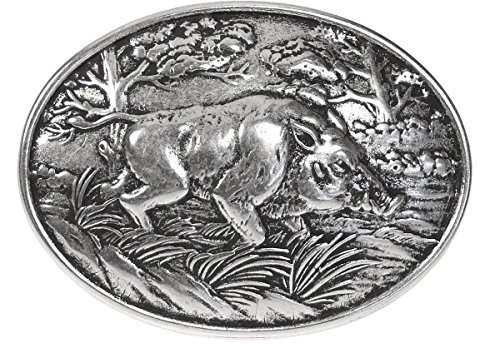 Harrys-Collection Buckle Herren Gürtelschnalle Gürtelschließe Jagd | robustes Motiv für Jäger und Sammler, ideales Accessoire für das Oktoberfest, passend für rustikale Trachten