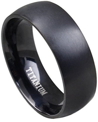 HIJONES Schmuck Herren Europäisch Stil Schwarz/Blau Titan Ring