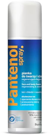 Pantenol - Espuma regeneradora y calmante para rostro y cuerpo, 150 ml