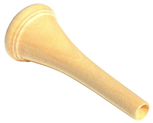 Rieger & Gräf WH12 Ahorn Mundstück für Waldhorn (hochwertiges Allroundmundstück für Waldhorn aus geöltem Ahornholz mit Polsterrand & 16,5 mm Innendurchmesser für einen brillianten Ton)