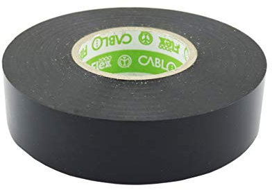 Nastro Isolante Nero 19mmx25m CABLO Adesivo elettrico elettricista 19 mm x 25 m