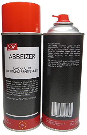 SDV Chemie Abbeizer Spray 6x 400ml Graffitientferner Lackentferner Dichtungsentferner zum Entfernen von Klebstoffresten