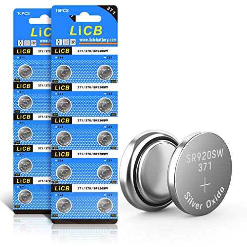 LiCB 20 Stück SR920SW Batterien Uhrenbatterie, 371 V371 AG6 Batterien LR920 SR 920SW 1,5V Knopfzellen