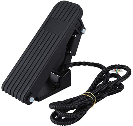Fydun Elektronisk acceleratorpedal, fotkontroll, fotaccelerator, fordonsaccelerator gasreglage hastighetskontroll broms, fotpedal E-Bike Go Kart elektrisk pedal