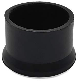 Flyshop Stuhlbeinkappen, Rund, 50 mm, Schwarz, 4er Pack | Kratzfest, Schutzkappen, Strapazierfähiger Gummi