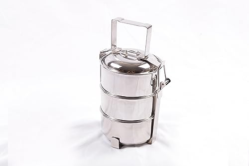 Thatch&Stone Tiffin Dhabba Traditional Indian Thermal Food Carrier