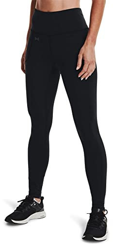 Under Armour Girls Motion Leggings, Black (001)/White, Medium