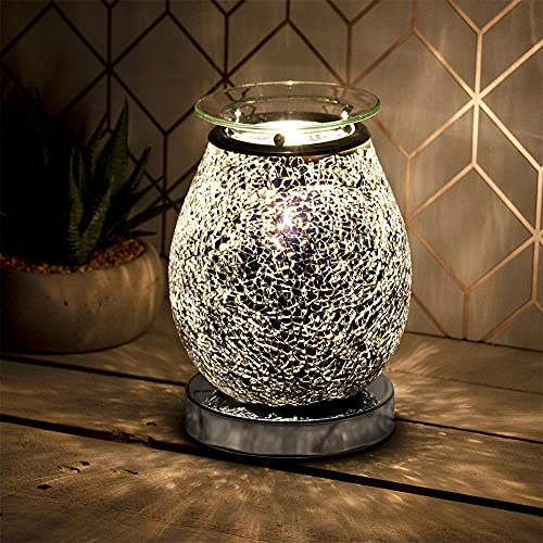 The Leonardo Collection LP46378 Desire Aroma Mosaic Design Lamp | Black