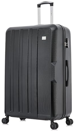 FLYMAX 29 Large Suitcases on 4 Wheels Lightweight Hard Shell Luggage Durable Check in Hold Luggage Built-in 3 Digit Combination 100 Litre