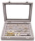 Boite Rangement Bague,Bijoux Boîte de Rangement,7-Emplacements Boîte de Rangement en Velours,Portable Coffret Rangement Bagues pour Femmes pour Bagues, Boucles d’Oreilles et Boutons de Manchettes