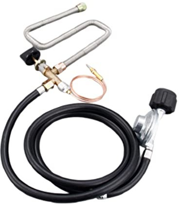 Jxjamp Propan Feuerstelle Kaminteile Gasregelventil System Regelventil mit Schlauch 600mm Universal M8 Thermoelement