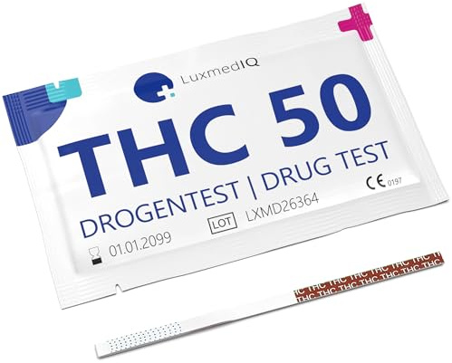 Drogentest Cannabis - THC Urin Drogenschnelltest (15 Stk.) | Marihuana, Hashsish Urin Teststreifen - Cutoff 50 ng/mL
