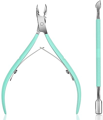 JOCXZI Cortacuticulas Profesional Calidad - 2Pcs Quita Cuticulas - Alicates Cuticulas Profesional, Alicates Manicura, Tijeras Cuticulas Profesional, Quitacuticulas Uñas Profesional