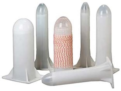 1PEZZO TUBO OGIVA PER INSACCATI IN POLIPROPILENE BIANCO - mm.106