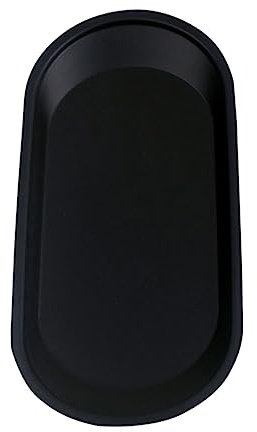 Zerodeko 1pieza Bandeja De Almacenamiento Inoxidable Para Joyas y Bandeja De Escritorio Para Baño y Color Negro