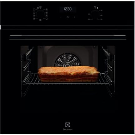 Horno Multifunción 59,4cm con Vapor ELECTROLUX OEF5H50BK 72L Limpieza AquaClean 944068288 Clase A Cristal negro