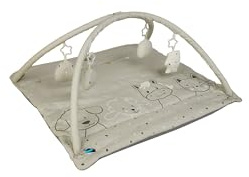 Sterntaler Spielbogen Bauernhof - Spielbogen wattiert - Baby Spieldecke mit Bogen und Spielfiguren zum Abnehmen - Baby Spielzeug mit Knisterpapier, beige