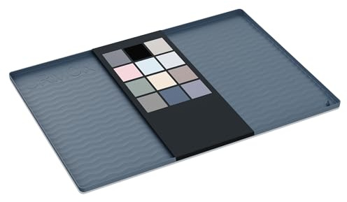 URMONA Waterproof Silicone Under Sink Mat 19'' x 19'' Shelf Liner for Kitchen and Bathroom, Cabinet and Counter Protector, Storage and Organizers, Litter Mat, Pet Cat Puppy Essentials(Dark Grey)