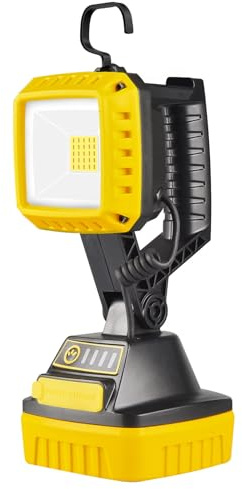 MASMEJOR Faro LED Ricaricabile, 1500LM, 4400mAh, 3 Modalità di Luce