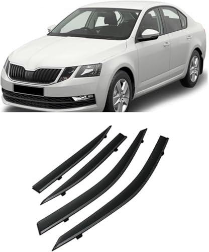 Windabweiser Autofenster Regenschutz für Skoda Octavia 2015-2020, Regenabweiser Auto Fenster ZubehöR Auto Fenster Vordere Windabweiser