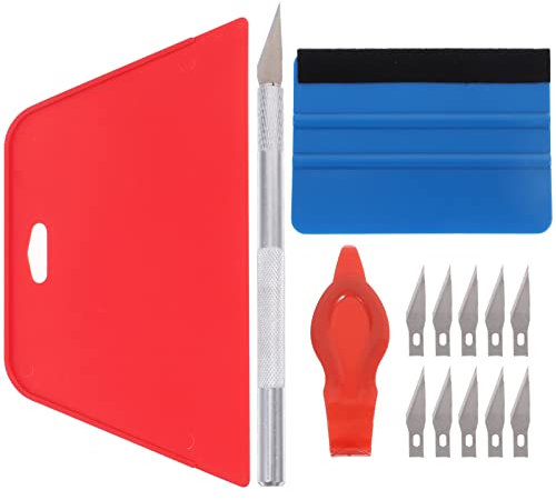 Mobestech 2sets Professionali per Applicazione Pellicole Auto e Wallpaper Kit Squeegee e Anti-Scratch per Installazione Facile