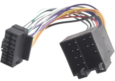 VHJIO cablaggio dell'autoradio Cablaggio radio stereo for auto da 16 pin ISO, for riprodurre il connettore di cablaggio dell'adattatore for auto