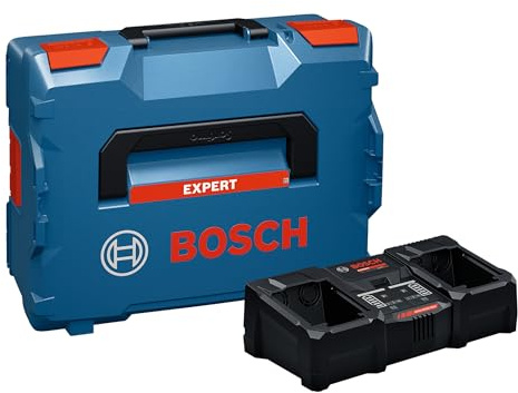 Bosch EXPERT 18V System Caricabatteria in parallelo, portatile e ultra-rapido EXAL18V2-320 (incl. L-BOXX 162)